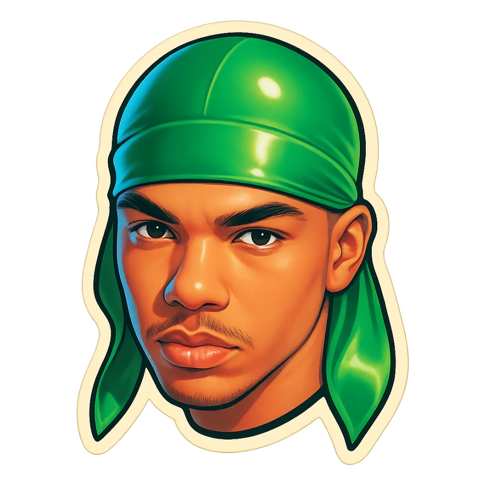 lol face
Change His durag To Green sticker
