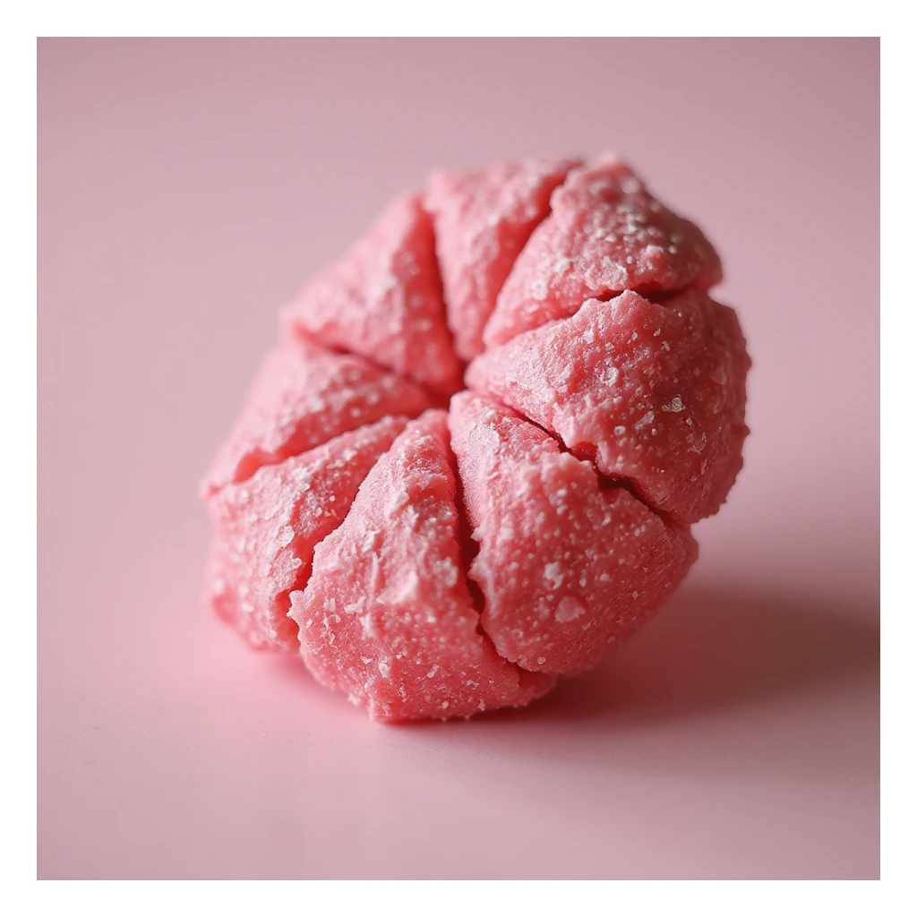 realistic pink licorice, photorealistic style sticker