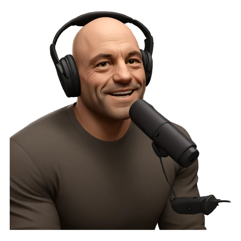 bald boy with headphones sticker
