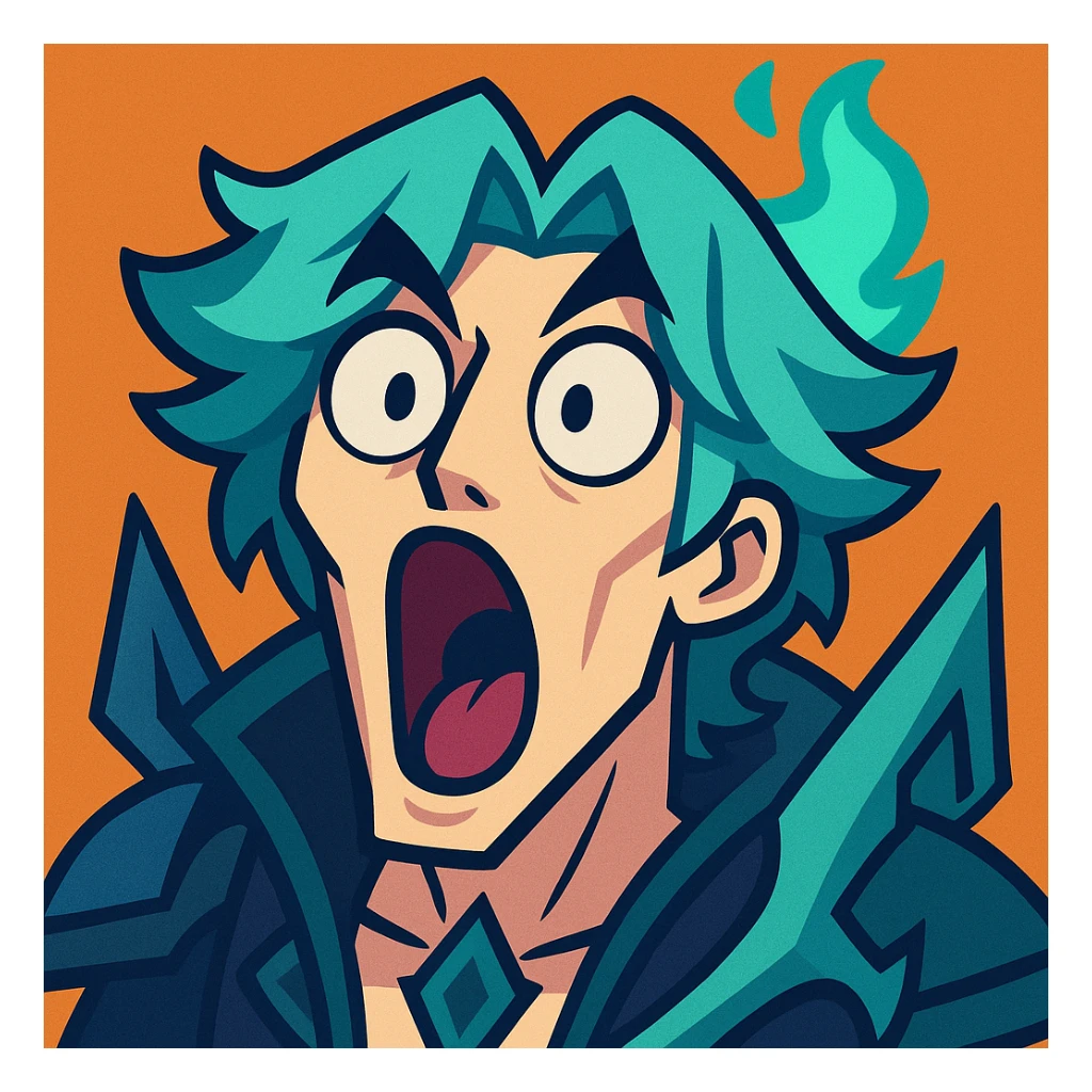 POG face Viego from League of Legends sticker