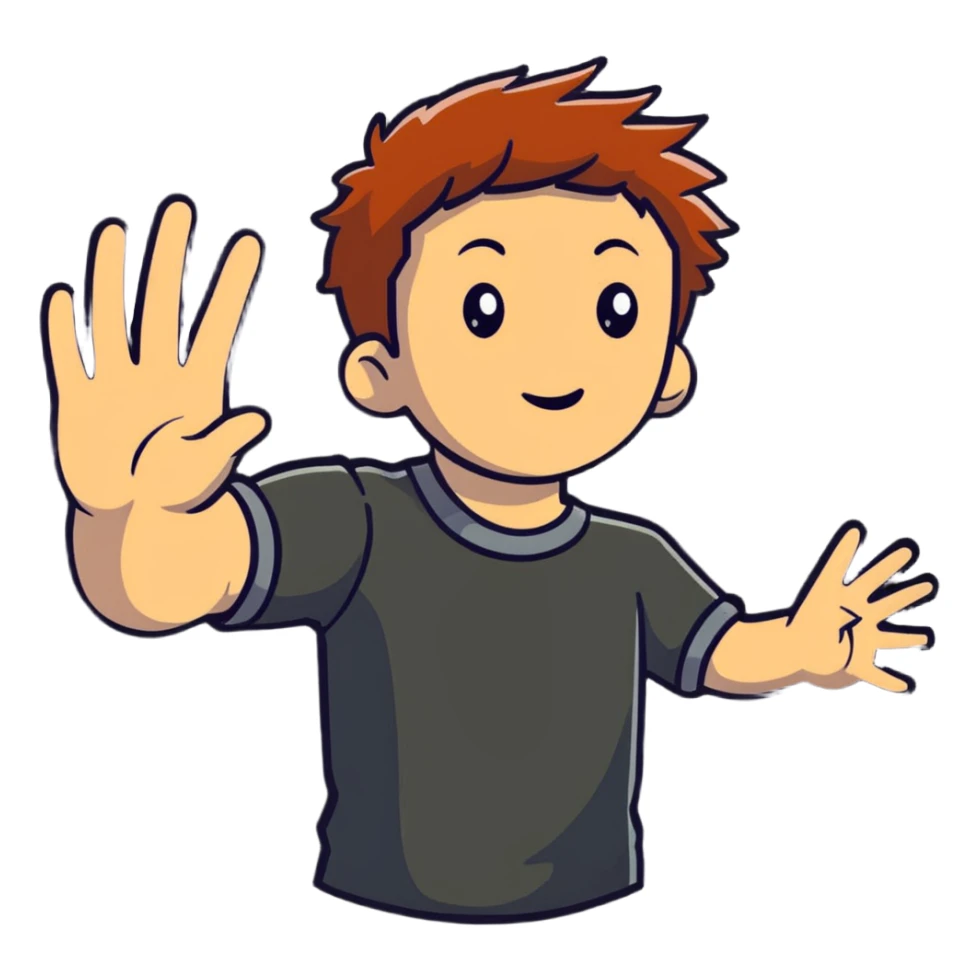 Young Erik Lehnsherr with hand extended using magnetic powers, before becoming Magneto sticker