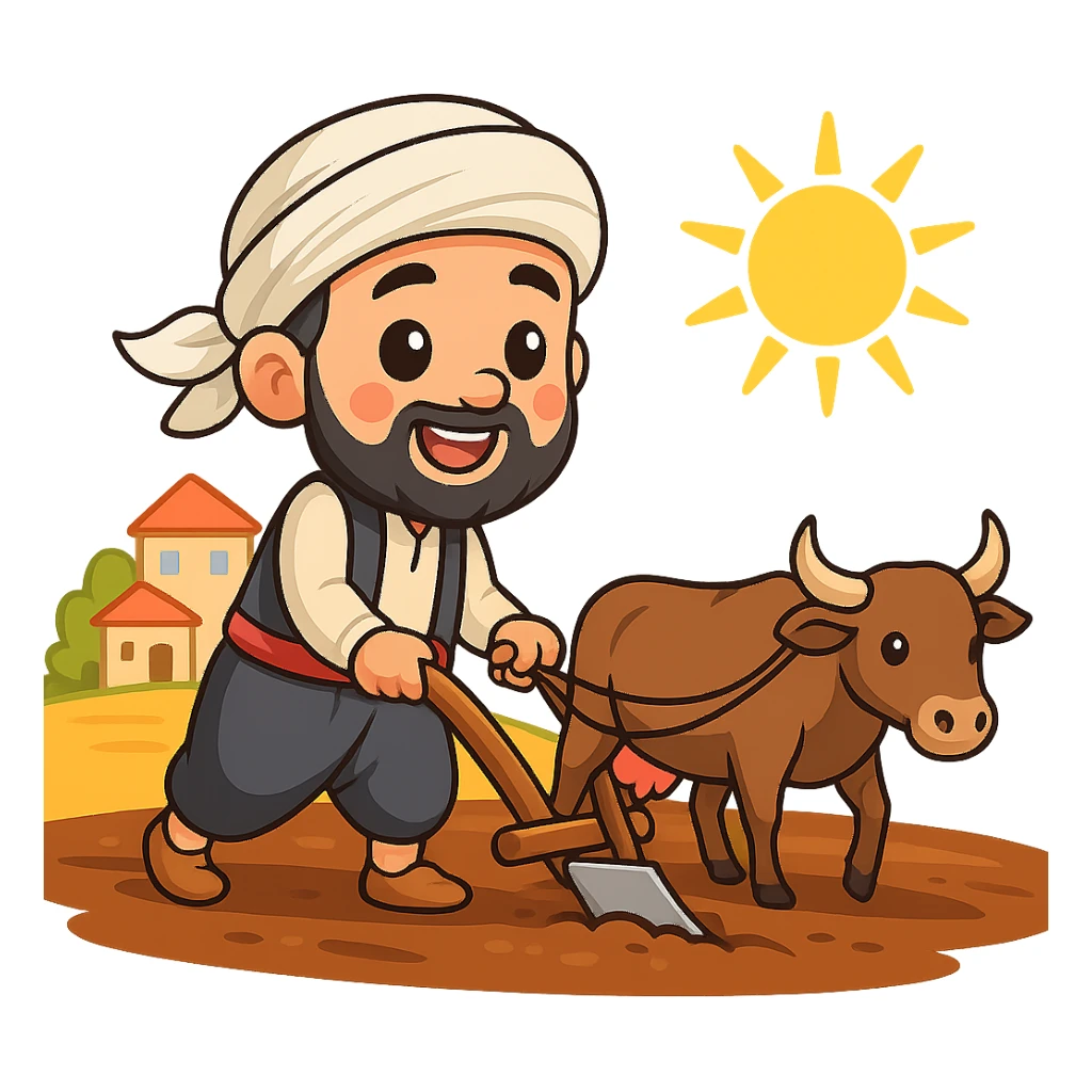 Turn this image into a vibrant, cheerful cartoon sticker with clear outlines, expressive faces, and a fun, colorful look, suitable for WhatsApp and Instagram, with a transparent background, in the chibi stickers style. sticker