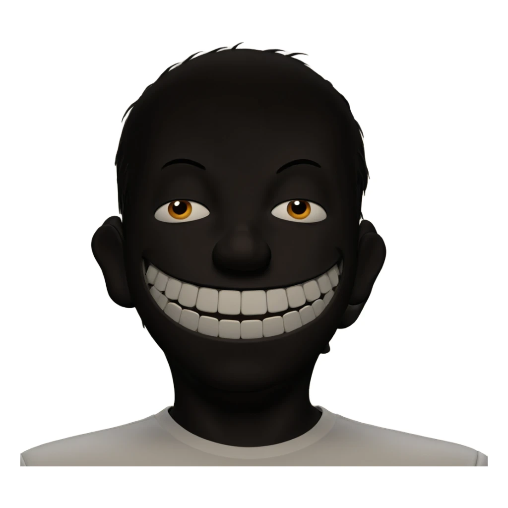 male figure in horror gaze sticker