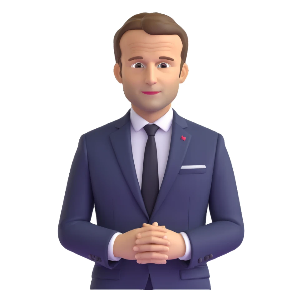 Emmanuel Macron, President of France sticker