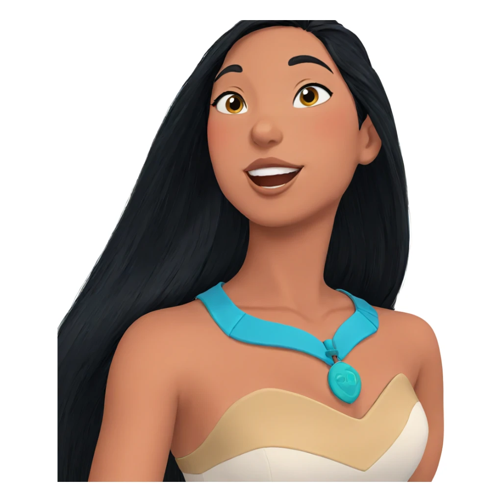 smiling girl with black hair sticker