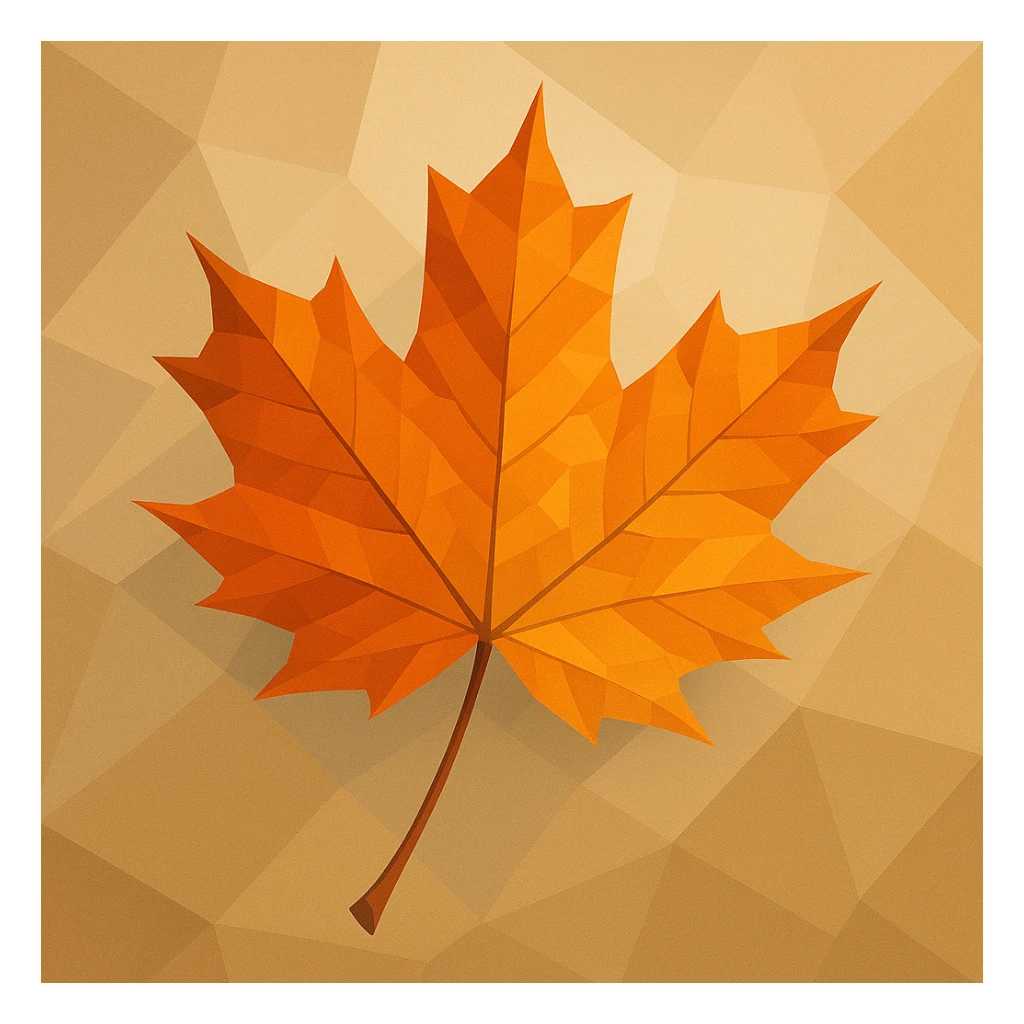 autumn leaf sticker