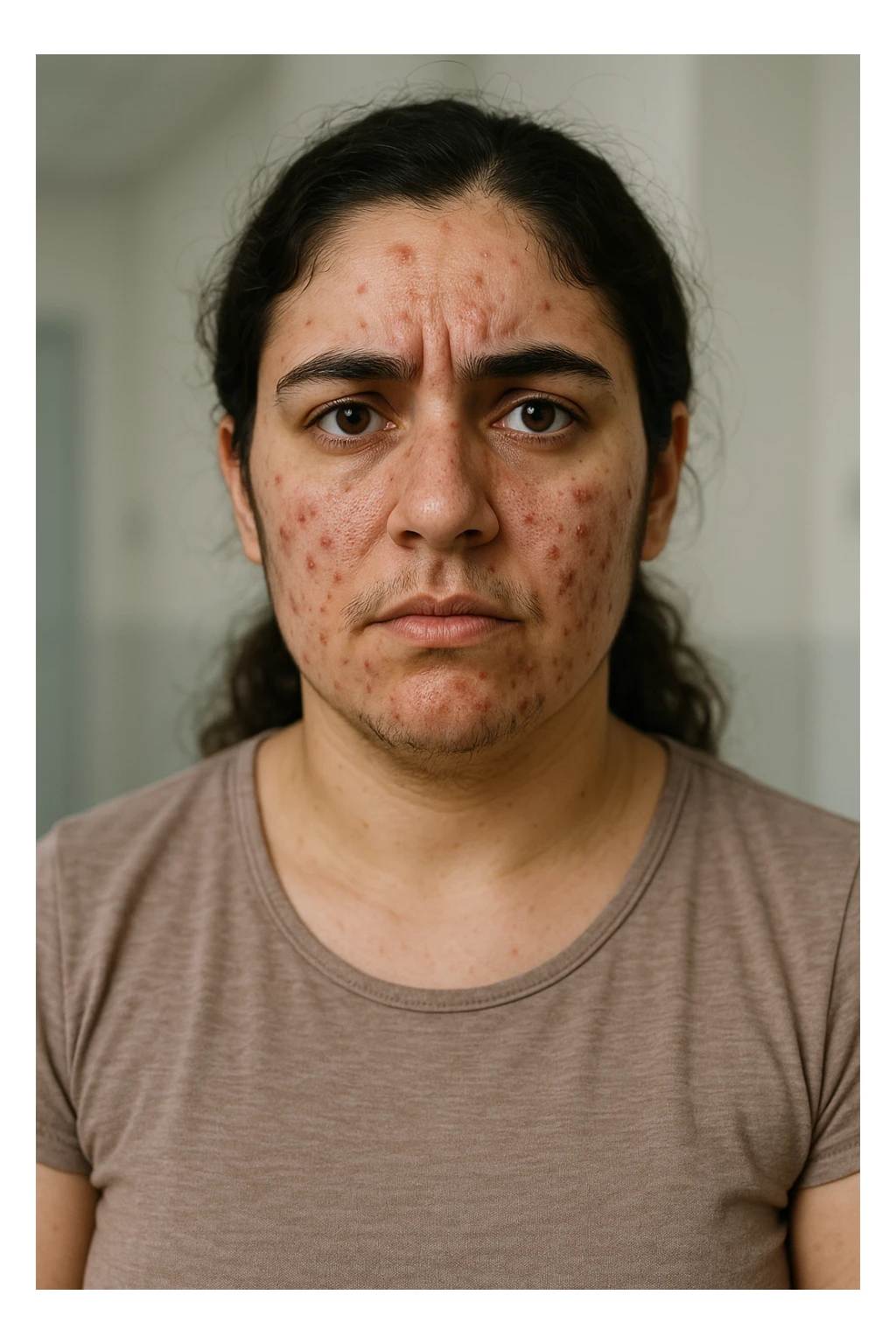 Donna con pcos con eccesso di androgeni sticker