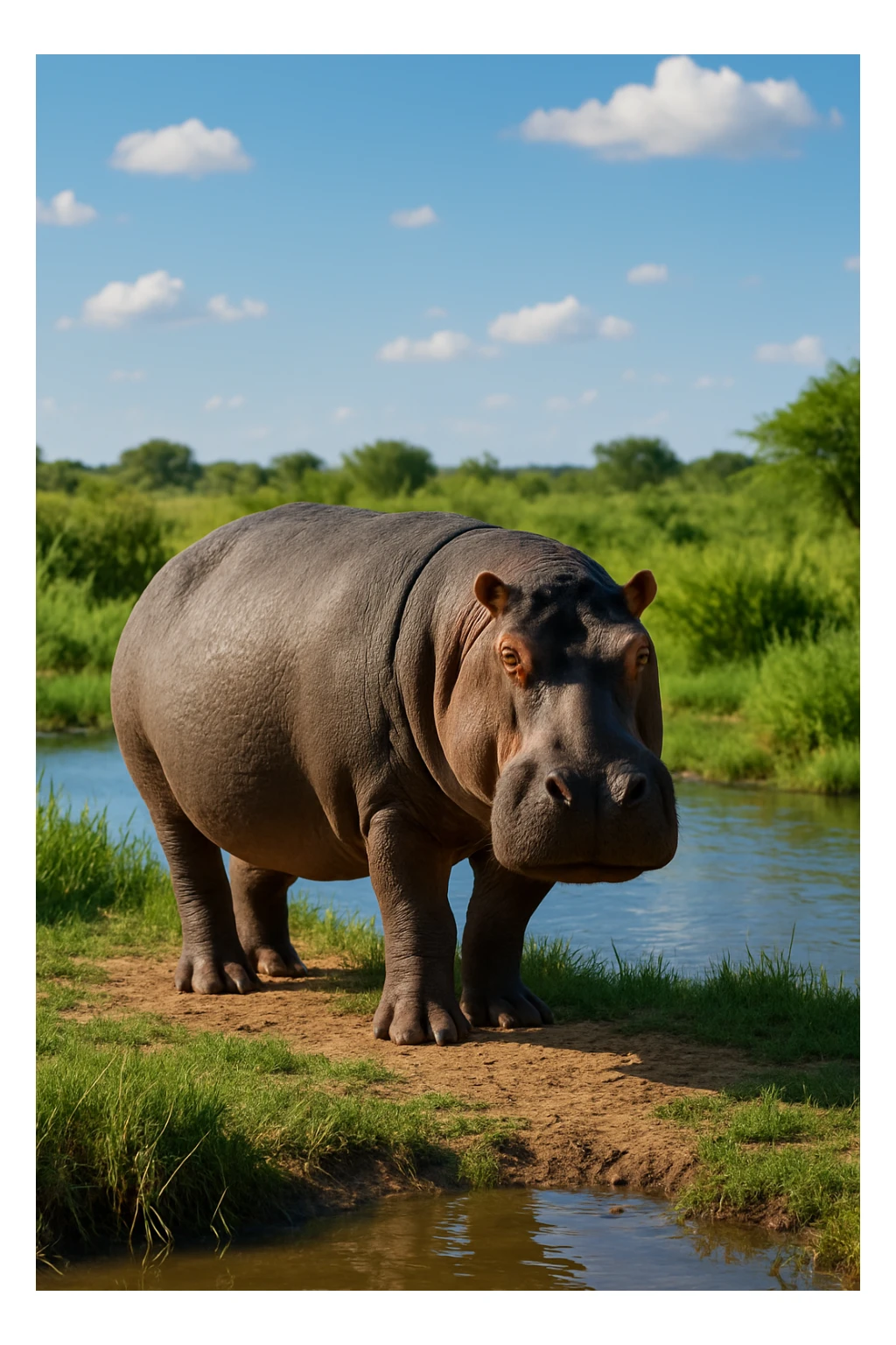 Hippopotamus sticker