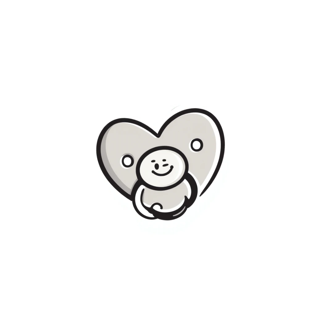 a baby pacifier with a ring and shield, in pastel colors dd9fb0, ffc6d3, a3bfc9, c4bee2, f1b091, detailed hand-drawn doodle style sticker