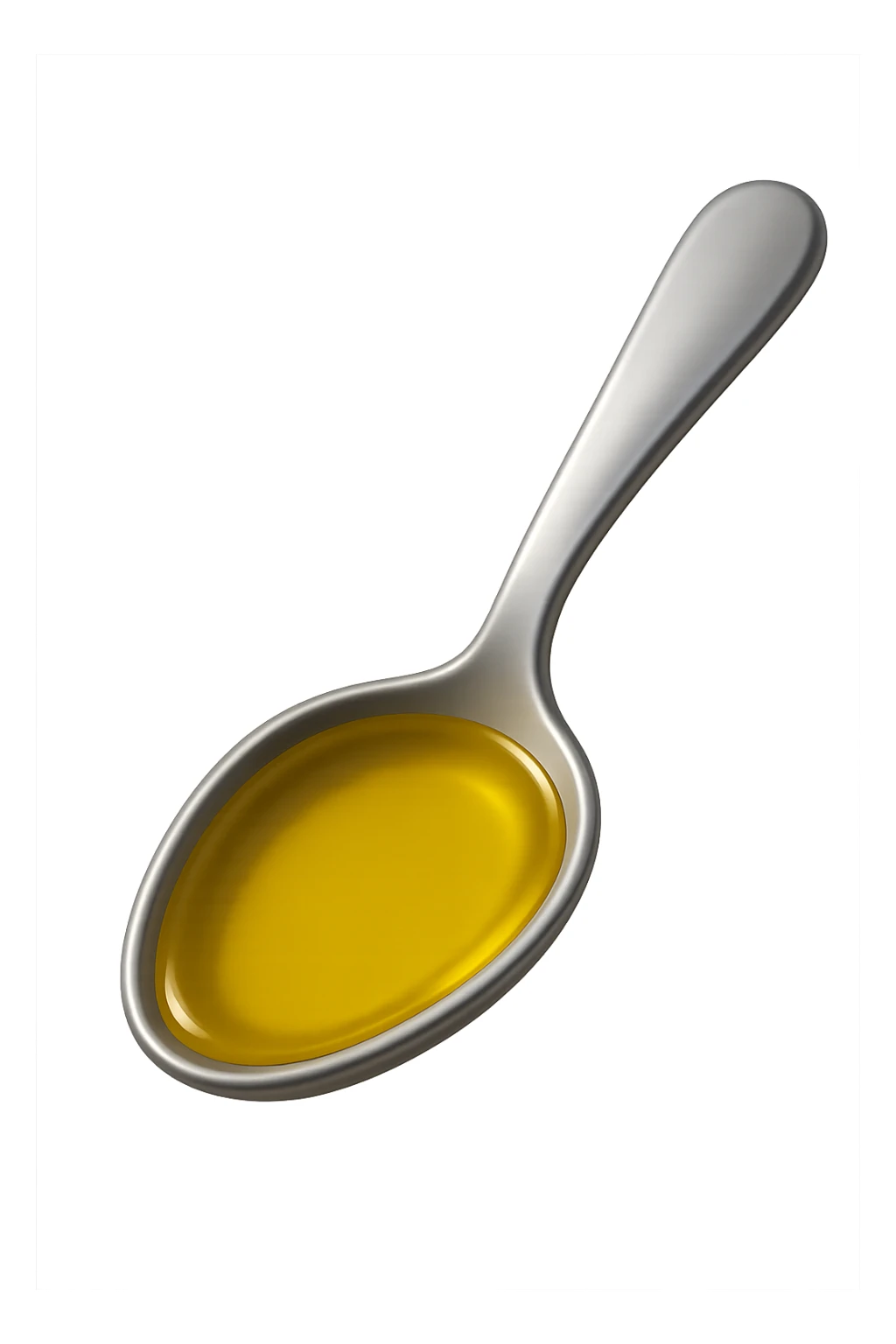 emoji 3d stile iphone che rappresenta un cucchiaio di olio evo 3d sticker