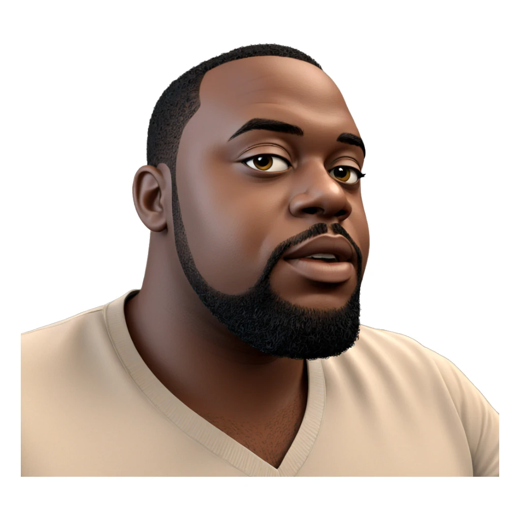 portrait of a stylish male sticker