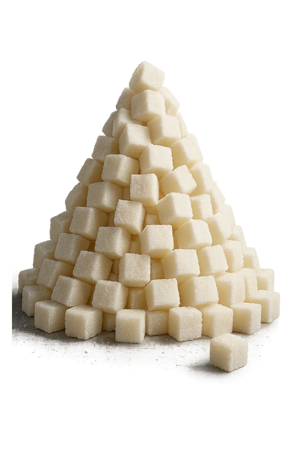 monagna di zollette di zucchero, iperrealistico 4k sticker