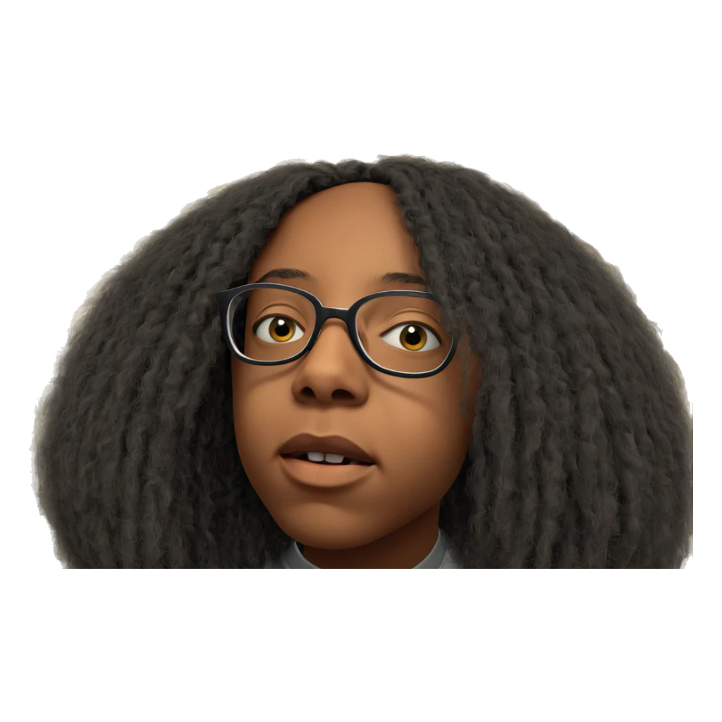 contemplative boy behind blinds sticker