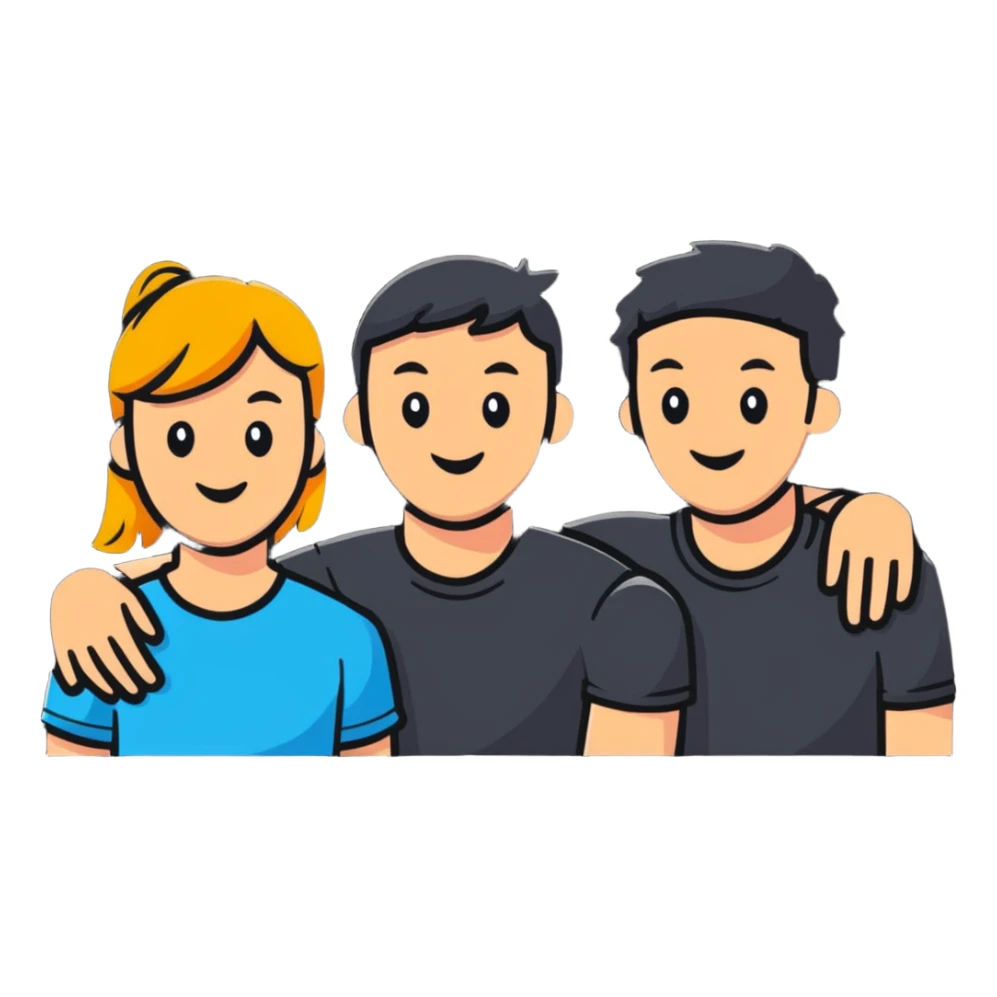 group of friends sticker