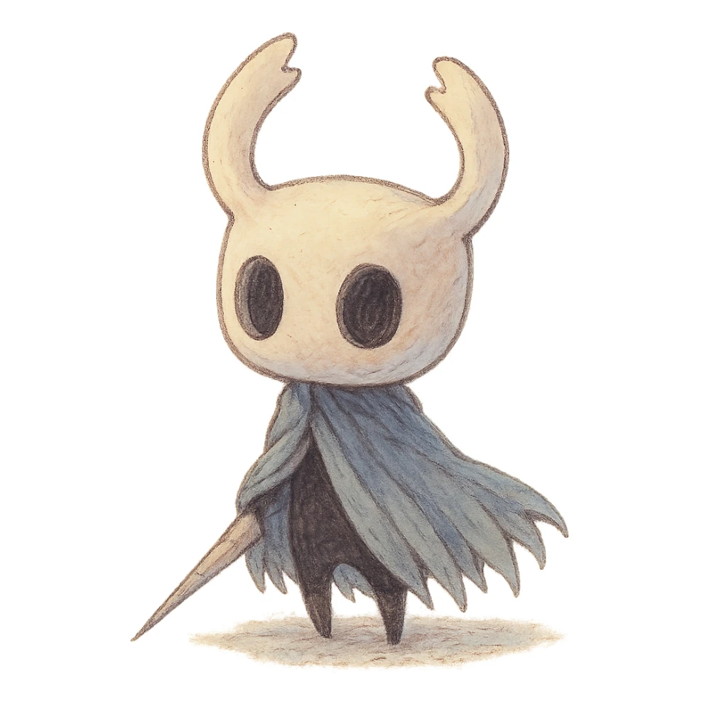 hollow knight character sticker