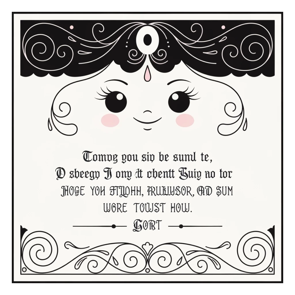 goth banner, cute, expressive, minimal, variation 4 sticker