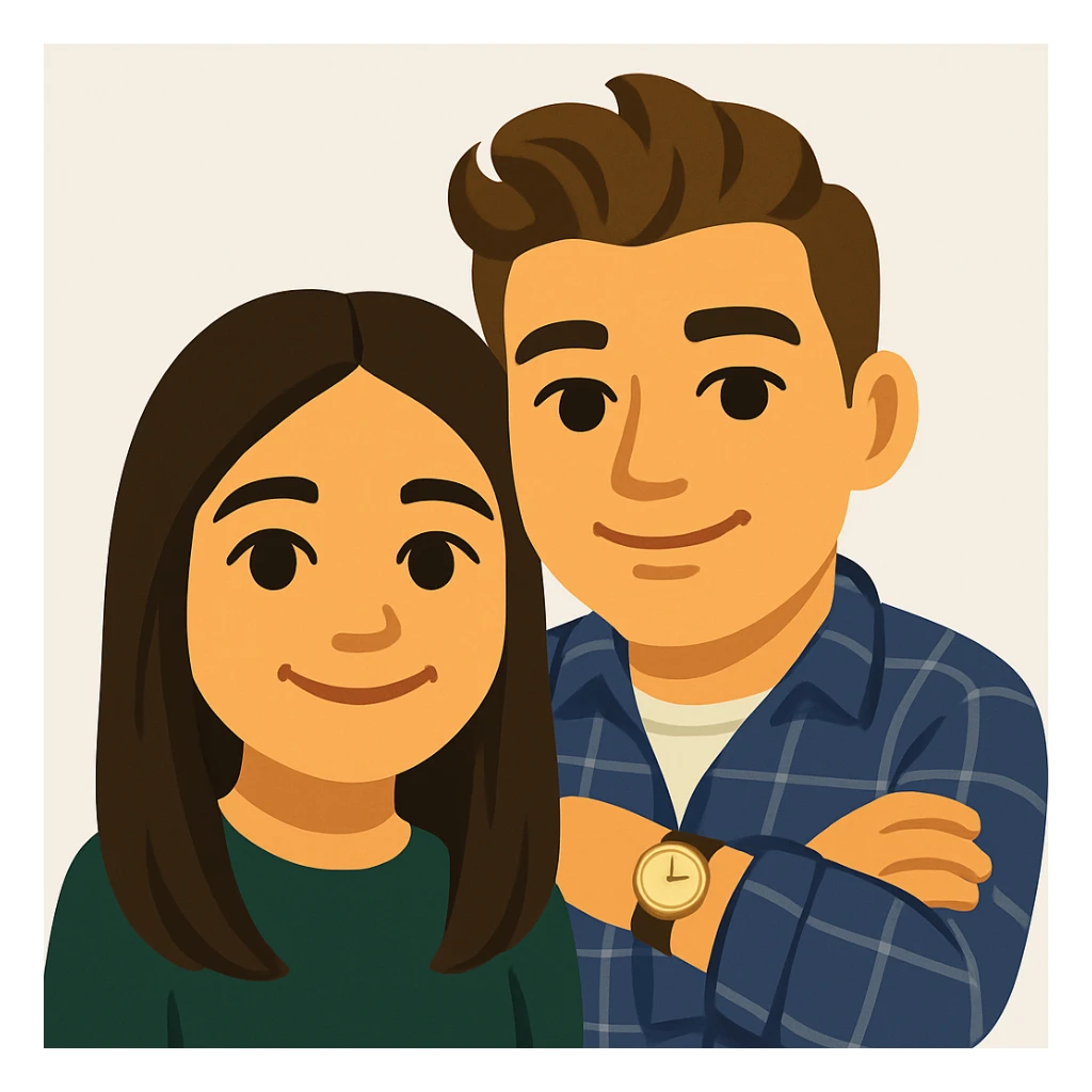 This is my boyfriend and I, make us into an emoji  sticker