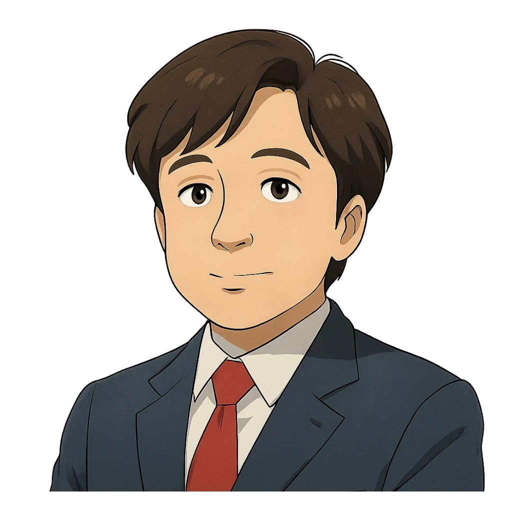 ghibli style portrait of Lee Jun Seok, opposition leader sticker