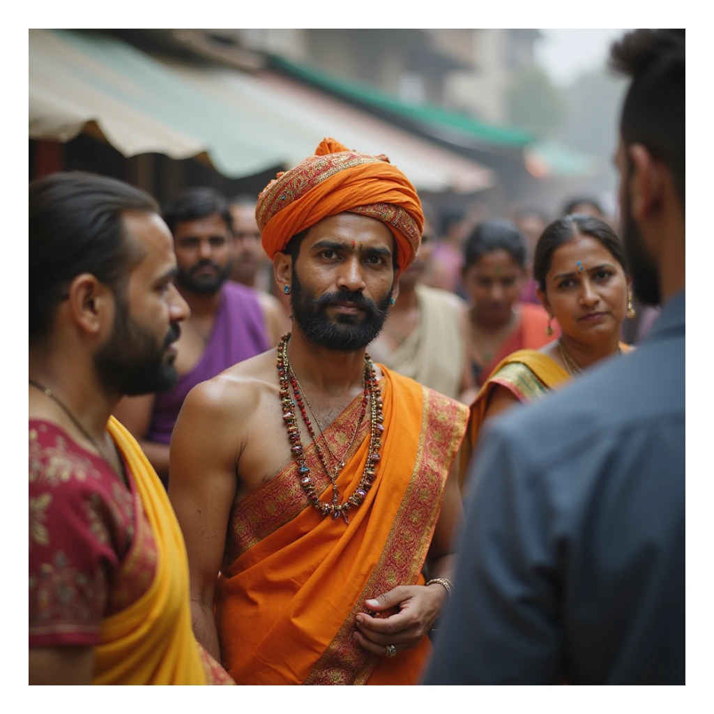 group of indian customers sticker