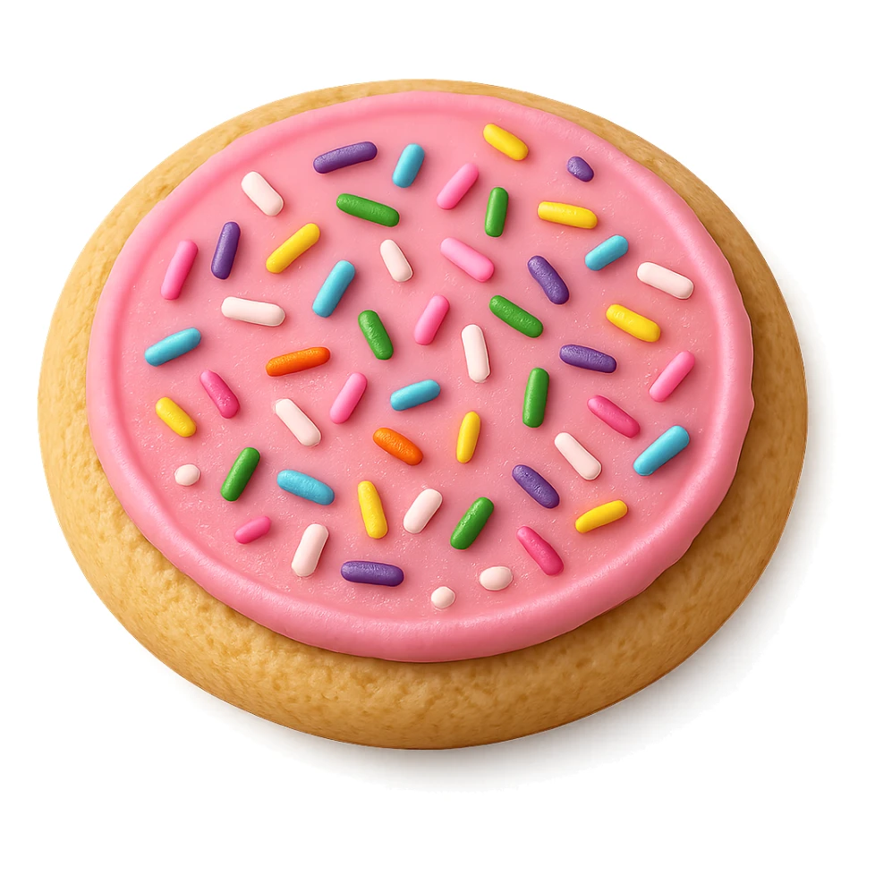 pink cookie sticker