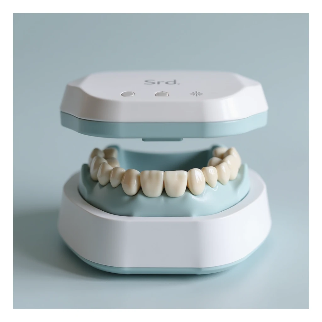 a 3D dental scanner, detailed, realistic, professional, high resolution sticker