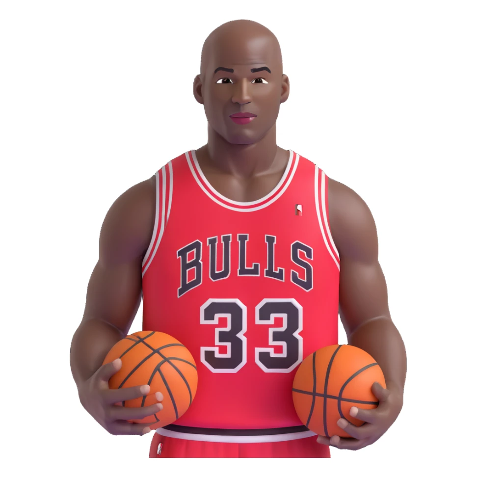 Michael Jordan Chicago Bulls basketball player upper body sticker