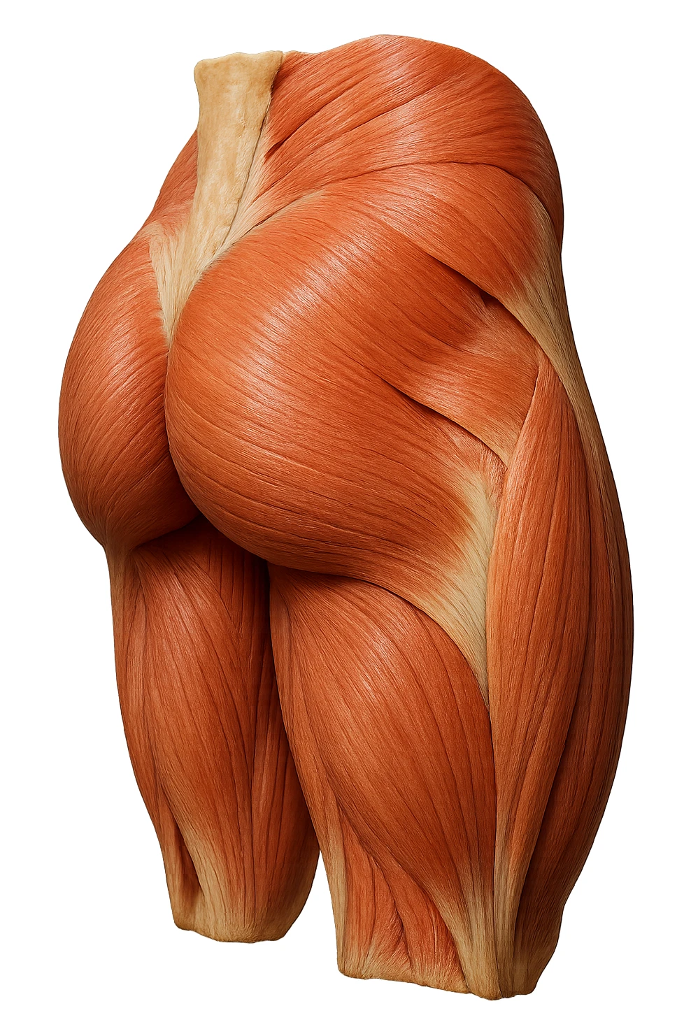 glutei gruppo muscolare iperrealistico 4k sticker