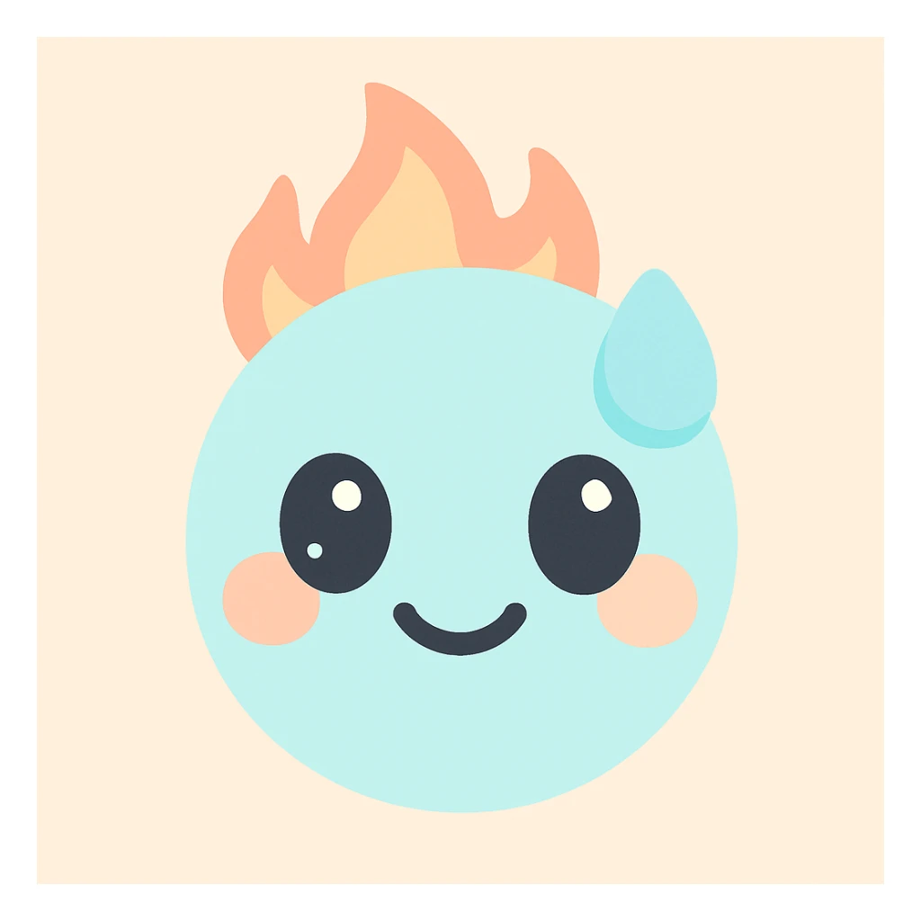 hot face emoji sticker