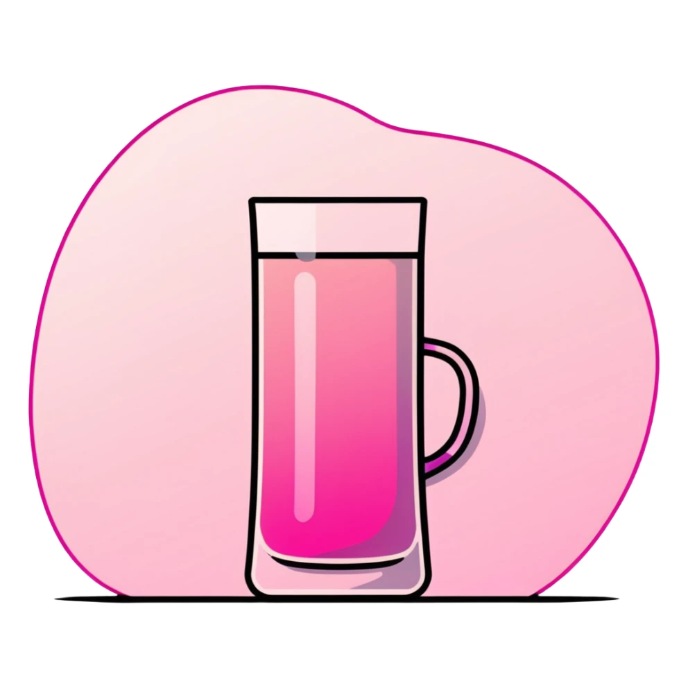 human silhouette, transparent glass with bright pink gradient from #FF335F to #FF99AA, shadows and highlights, minimalistic sticker