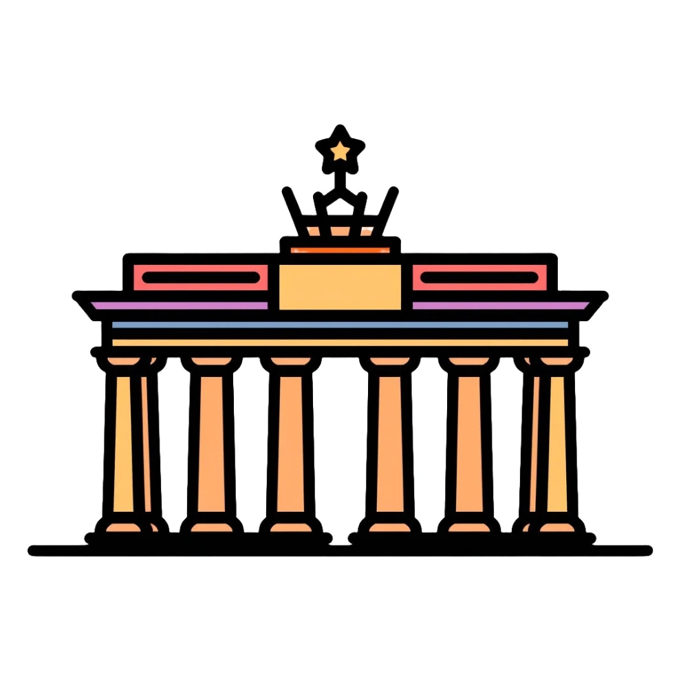 Minsk landmark, Gates of Minsk, Soviet architecture sticker