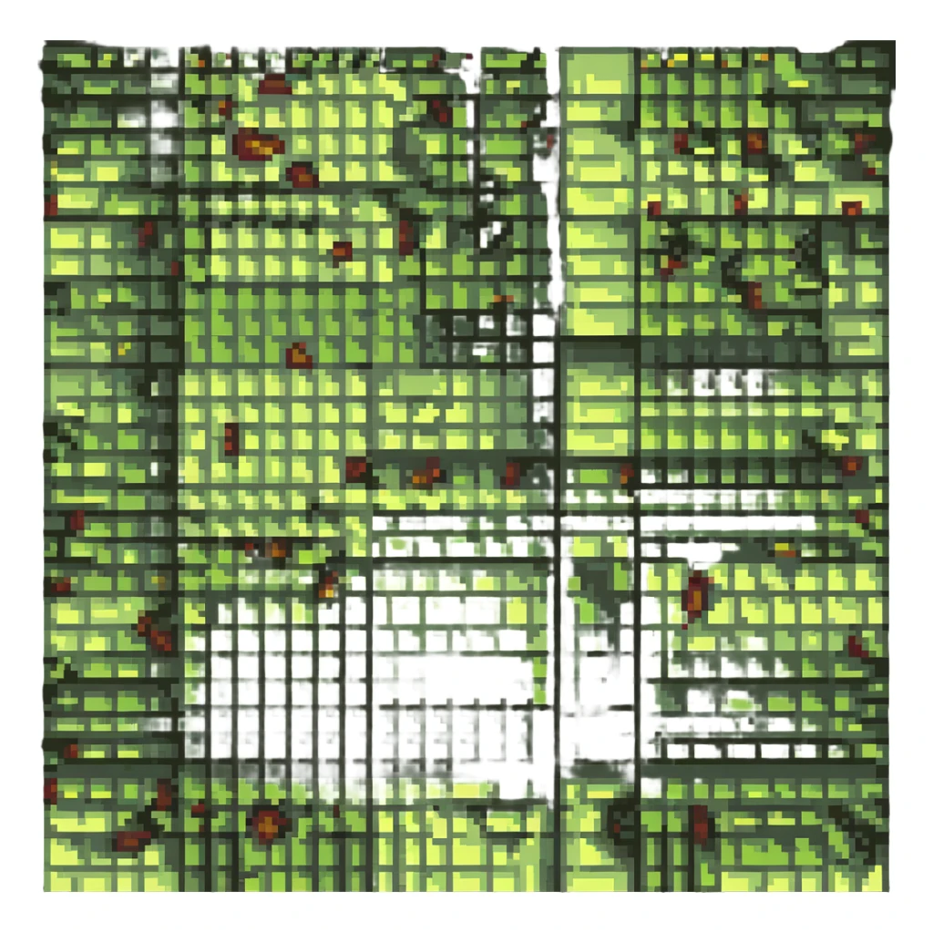 pistachios in pixel art style, small pixel blocks, vibrant colors sticker
