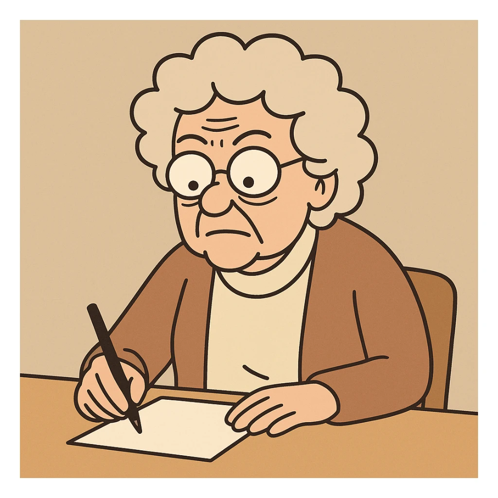 Staffan Hallerstam action Meta Velander paper a pen sticker