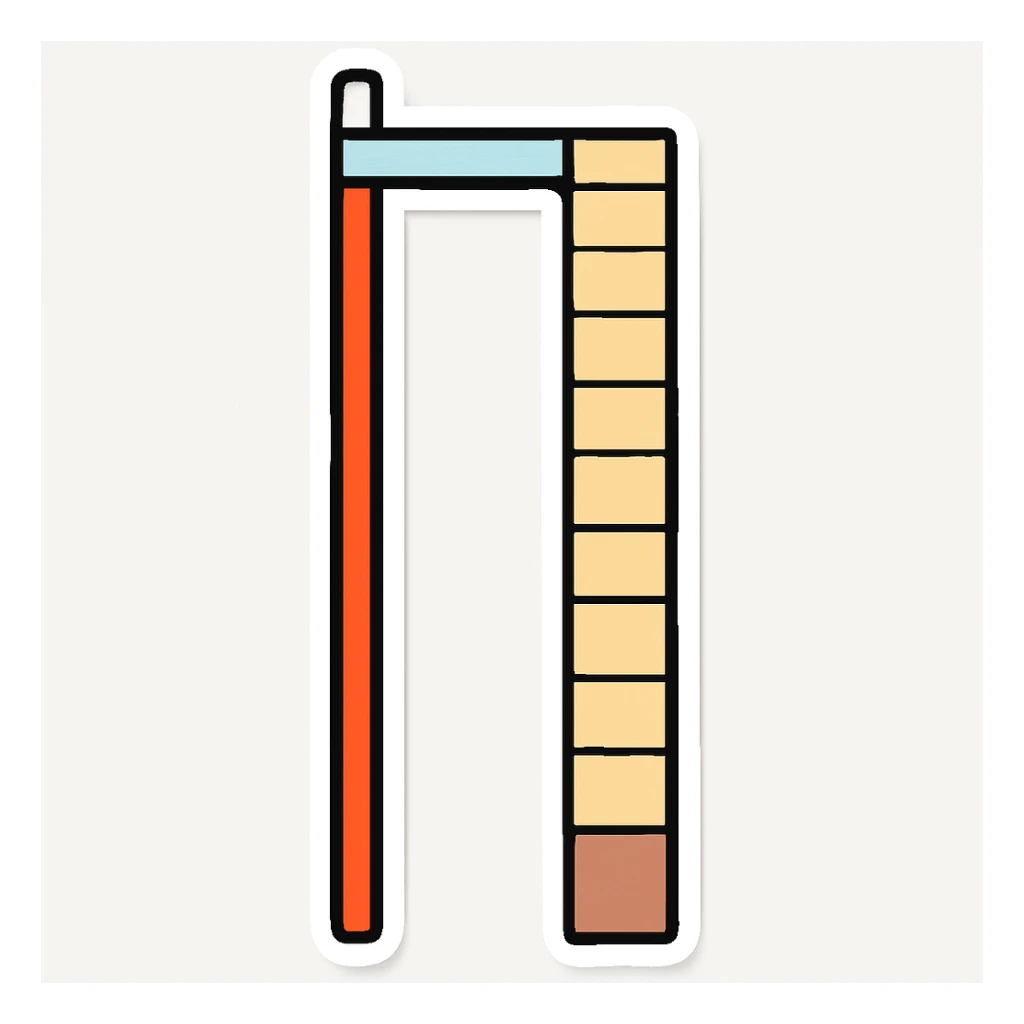 Make the brick wall appear very narrow, as if viewed directly from the side in profile. Keep the sticker style. sticker