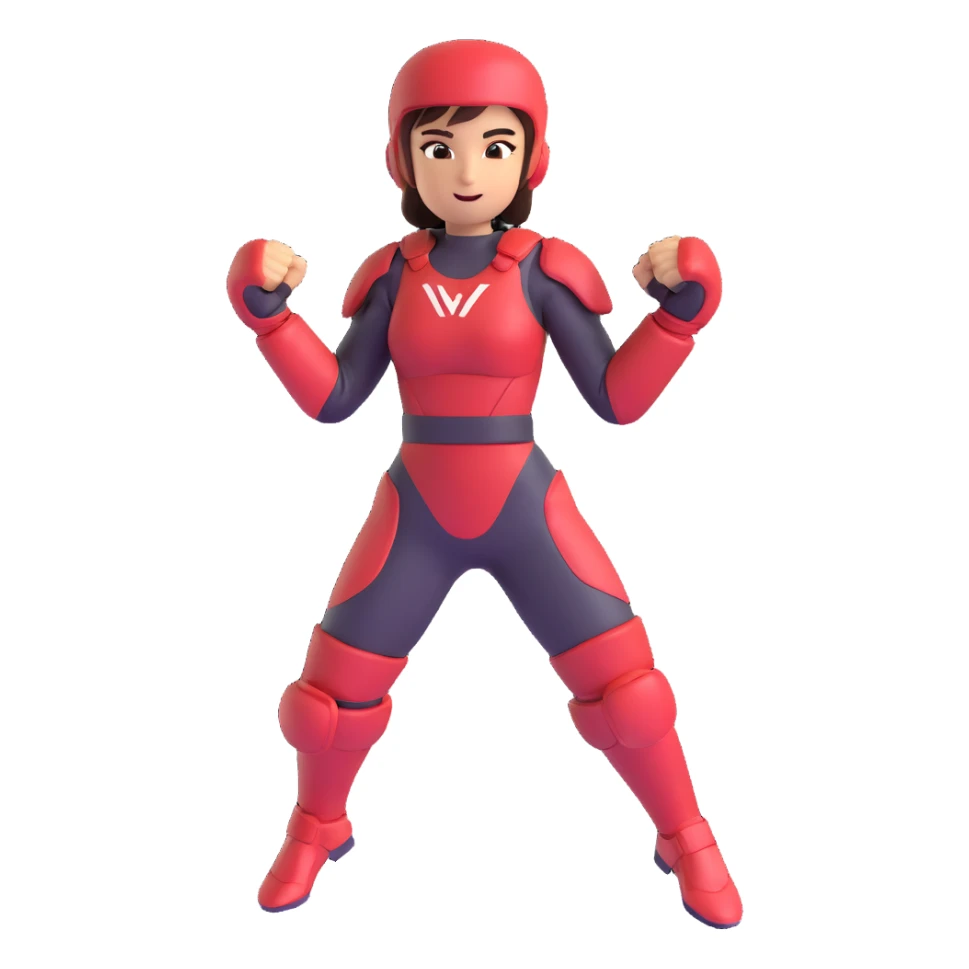 Ilia Topuria performing a victory pose, muscular, wearing fight gear, energetic sticker