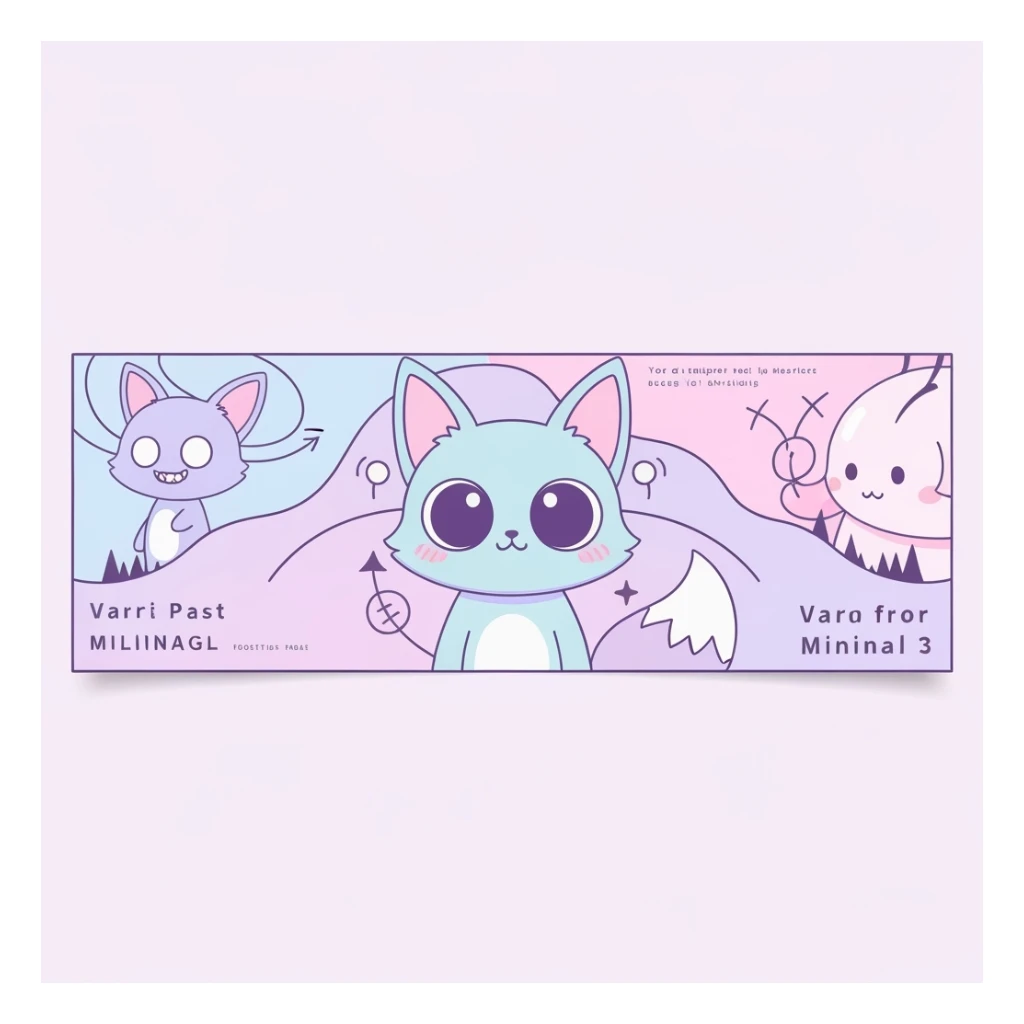 pastel horror banner, cute, expressive, minimal, variation 3 sticker