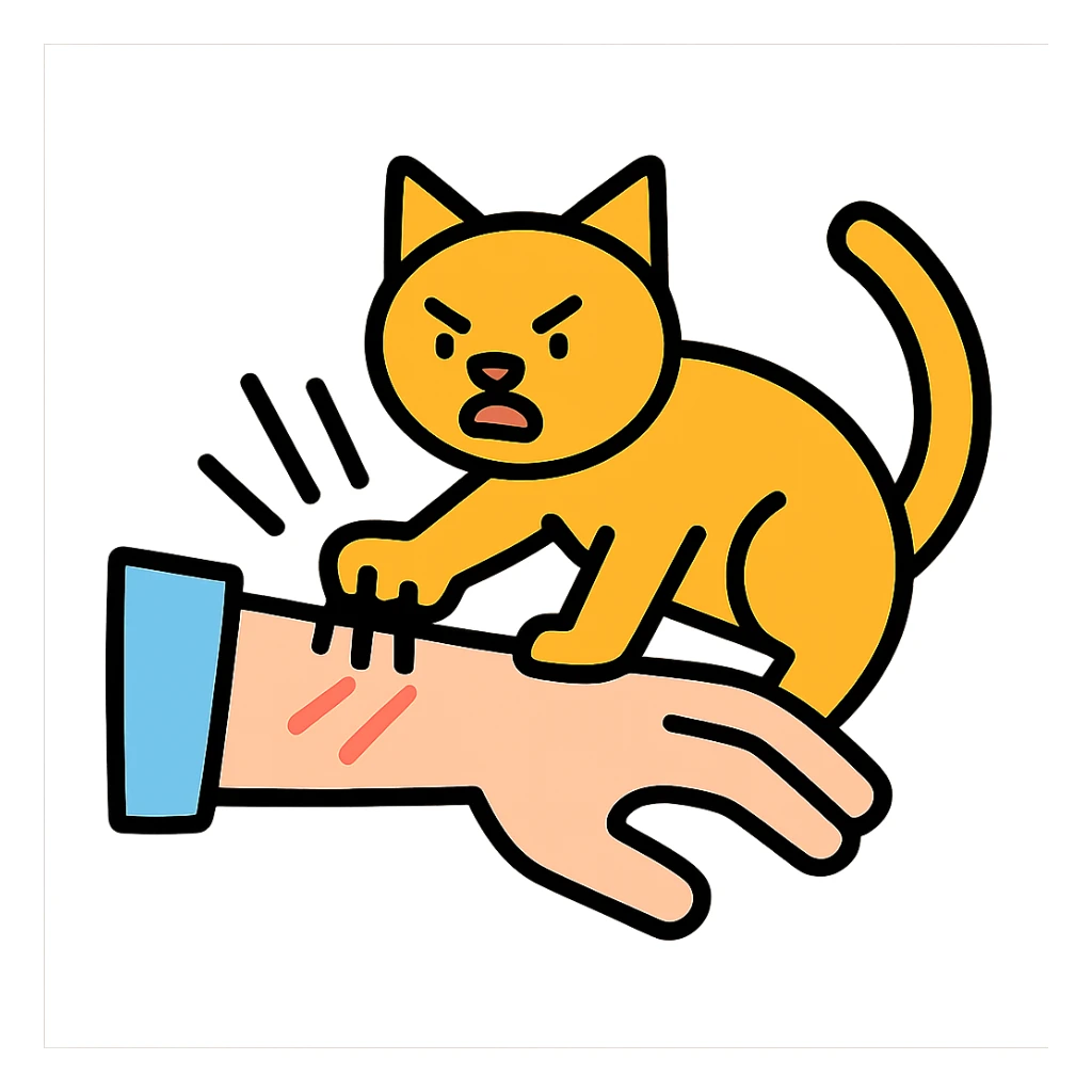 cat attack sticker