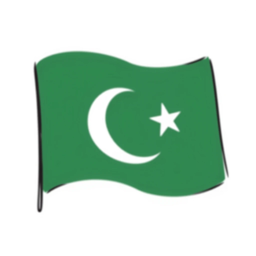 Azad Kashmir flag sticker