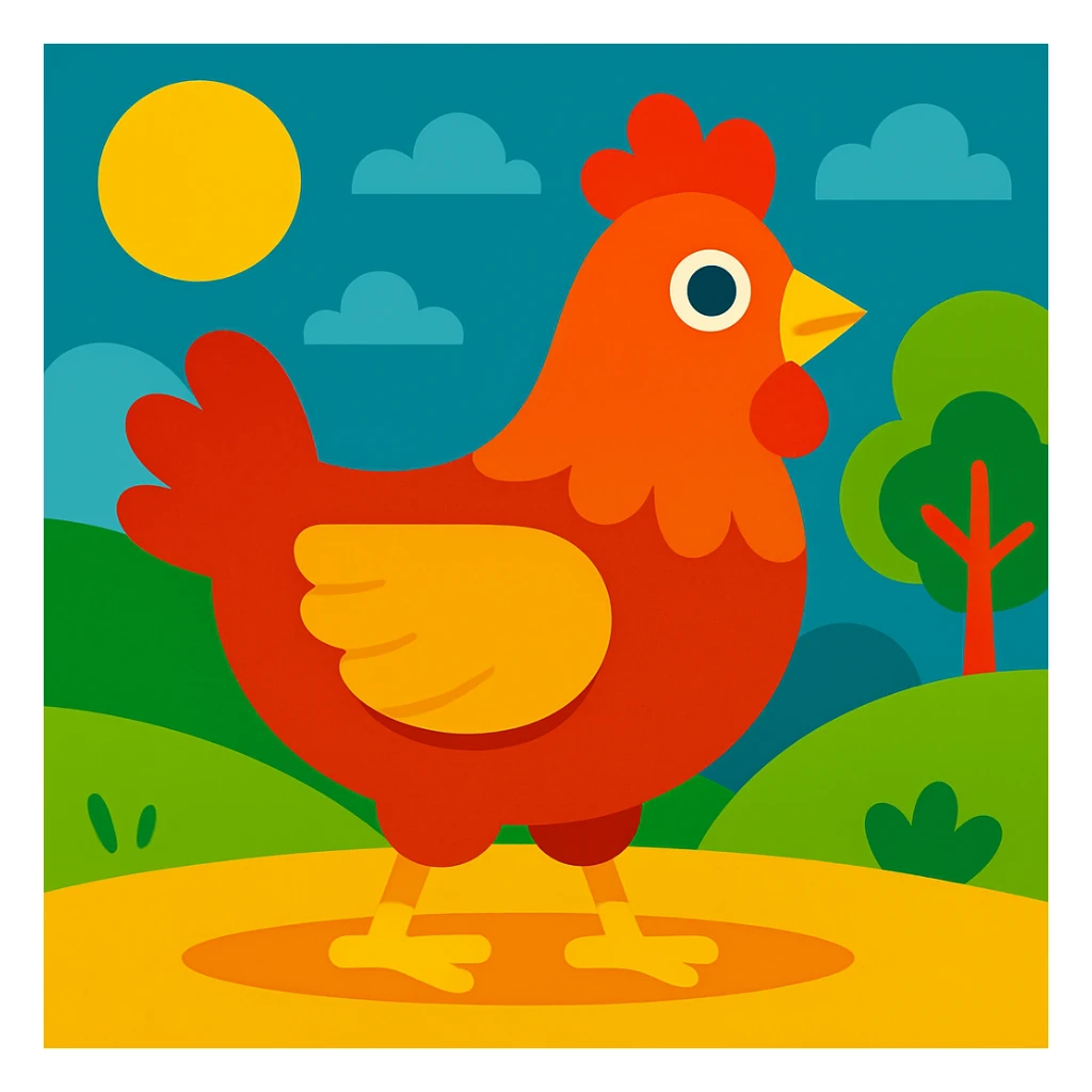 Chicken sticker