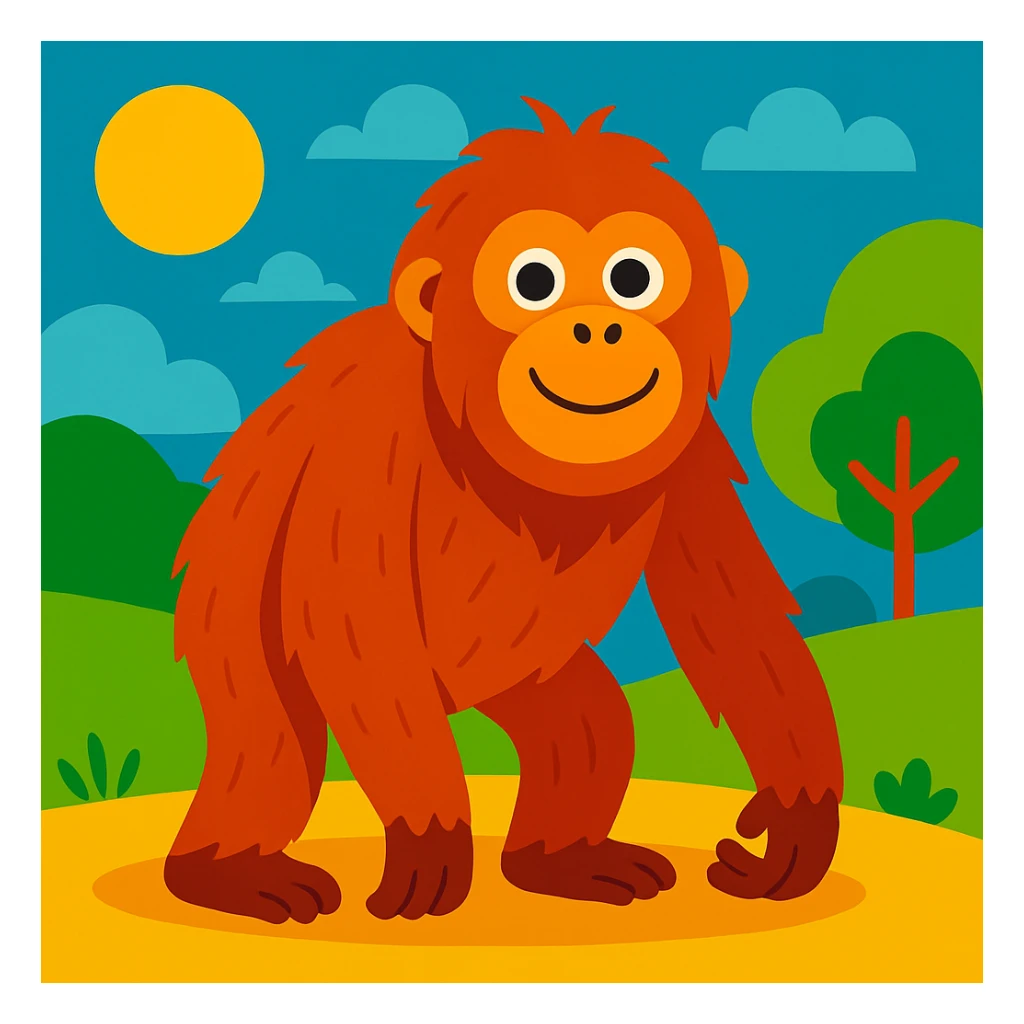 Orangutan sticker