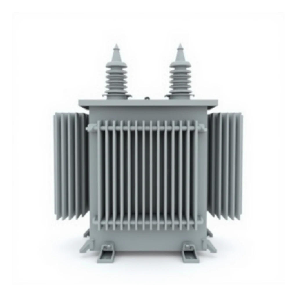 photorealistic image of an electrical transformer, isolated, no background sticker