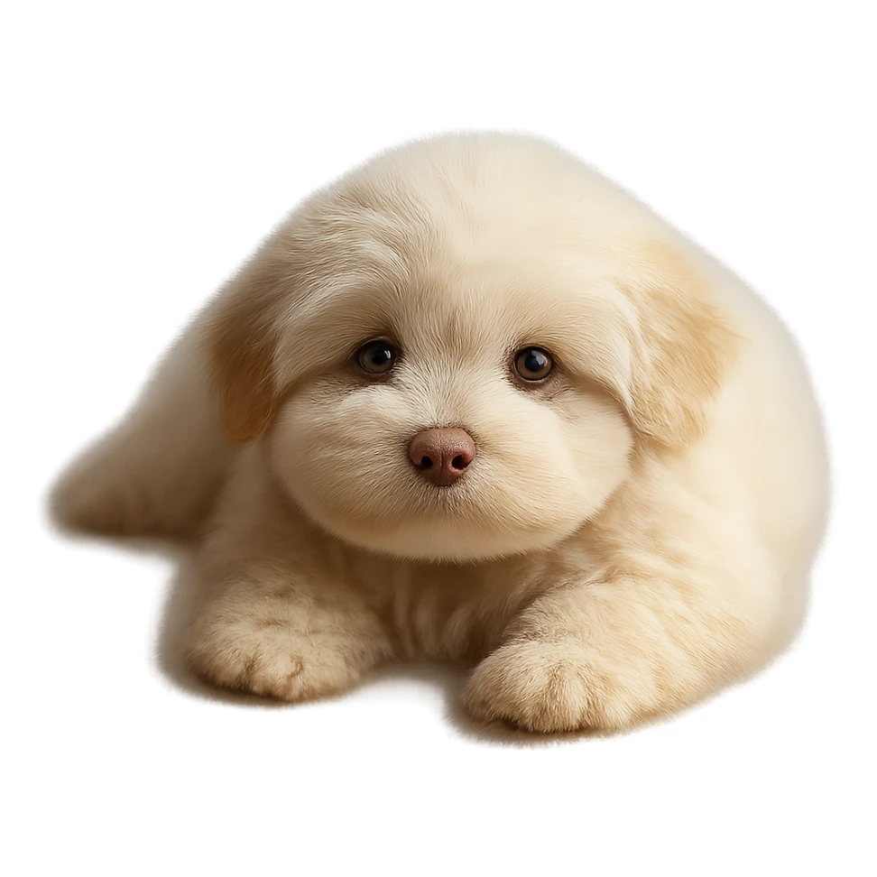 Make the image fluffy with realistic texture and gentle lighting, remove the background. sticker