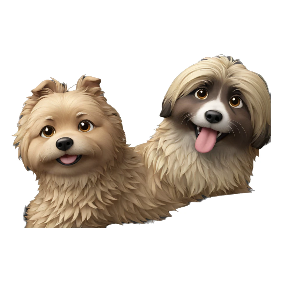 playful dog on couch sticker