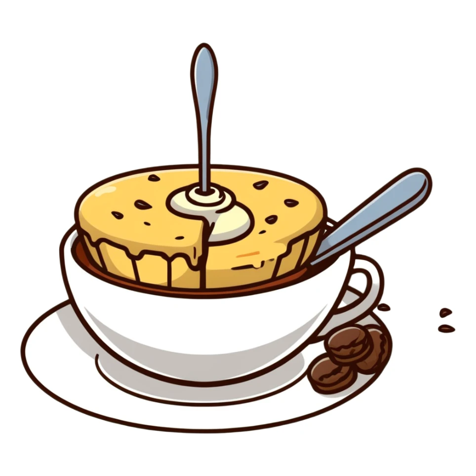 scone dipping into a cup of English tea sticker