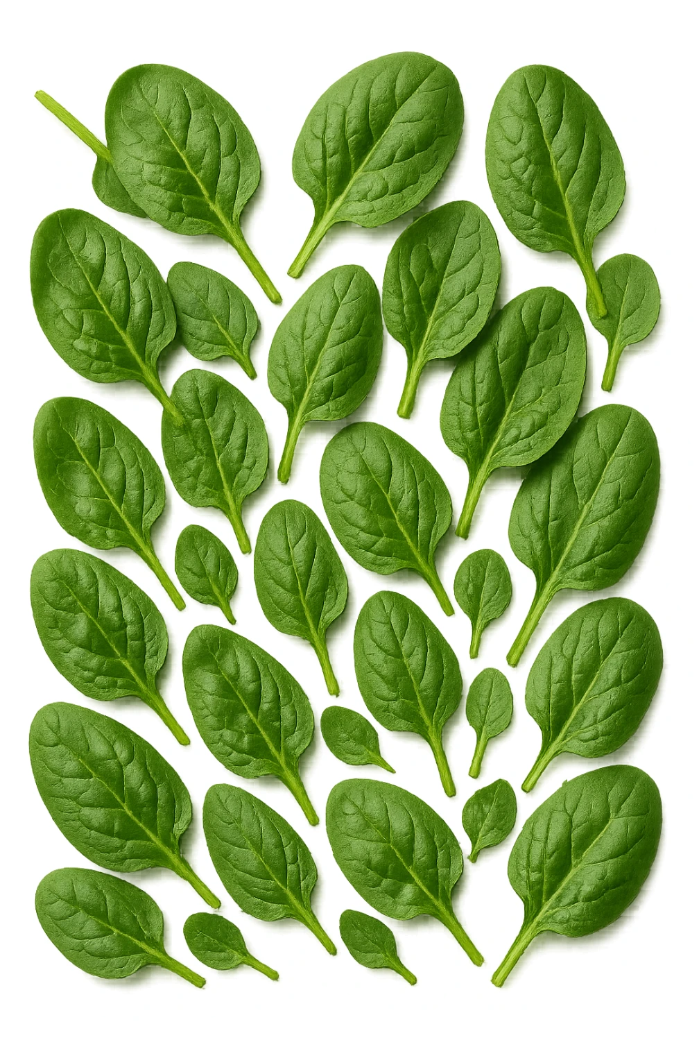 spinaci vista dall'alto, iperrealistiche 4k sticker