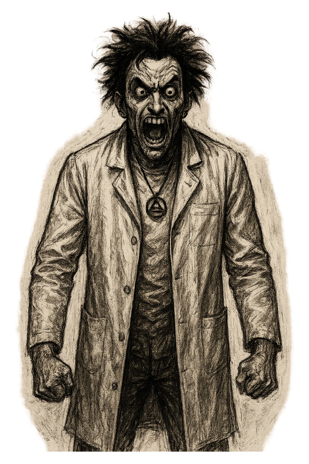 Uomo visto come un folle sticker