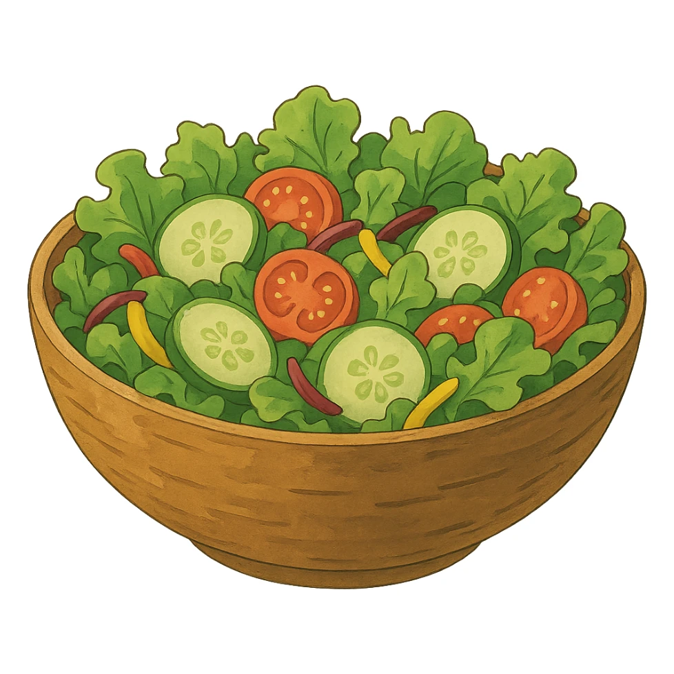 bowl of salad sticker