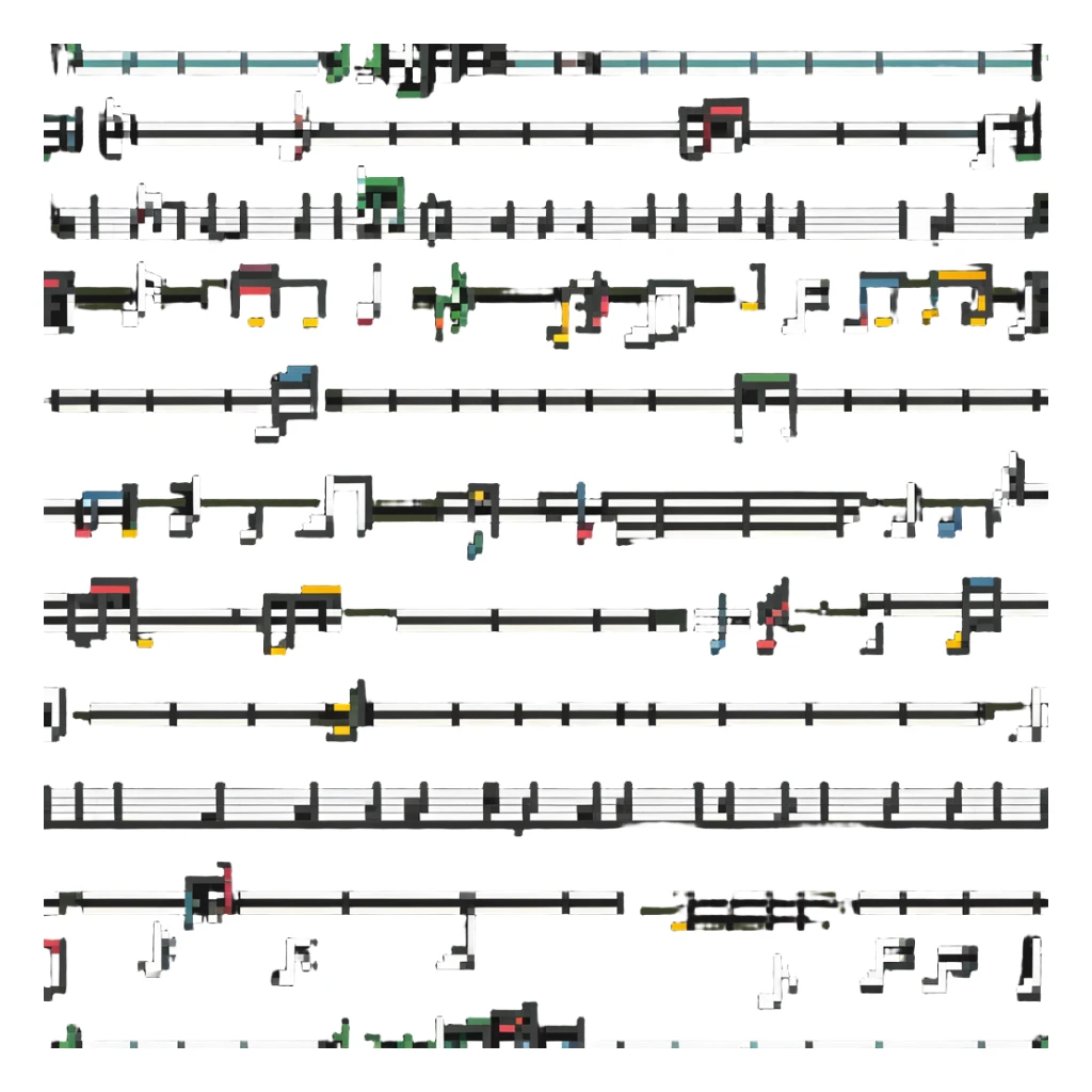 Musical notes with happy, whimsical feeling, representing singing or melody "Tralalelo" sticker