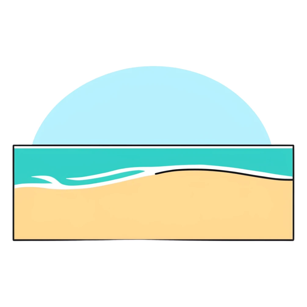 colorful beach windmill spinning in pleasant ocean breeze sticker