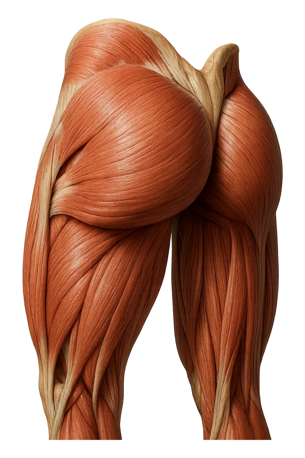 glutei gruppo muscolare iperrealistico 4k sticker