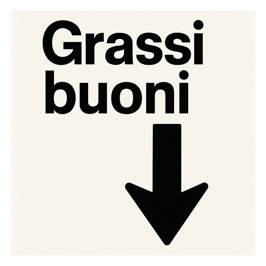 Grassi buoni con freccia in basso, come a significare che vanno al ribasso sticker